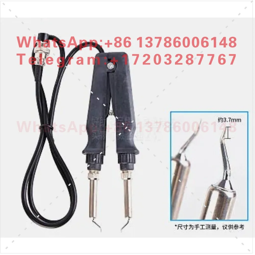 Thermostatic dual soldering iron 902 dedicated soldering station handle/soldering iron with tweezers at both ends and pen holder