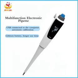 IKEME Electronic Pipette 0.5-1000ul High Accuracy Single Channel Pipeta Micro Electric Adjustable Laboratory Pipette