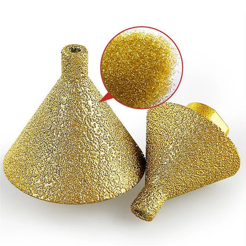 

A78U-Diamond Beveling Chamfer Bit For Angle Grinders, 5/8In 11 Thread Countersink Drill Bits, Diamond Cone Tile Bit