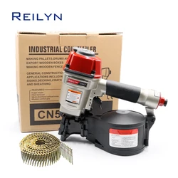 Reilyn Pneumatic Roofing Coil Nailer CN57 Air Pallets Nailer Gun 50mm Nailing Gun Wood Pallet Air Nailer