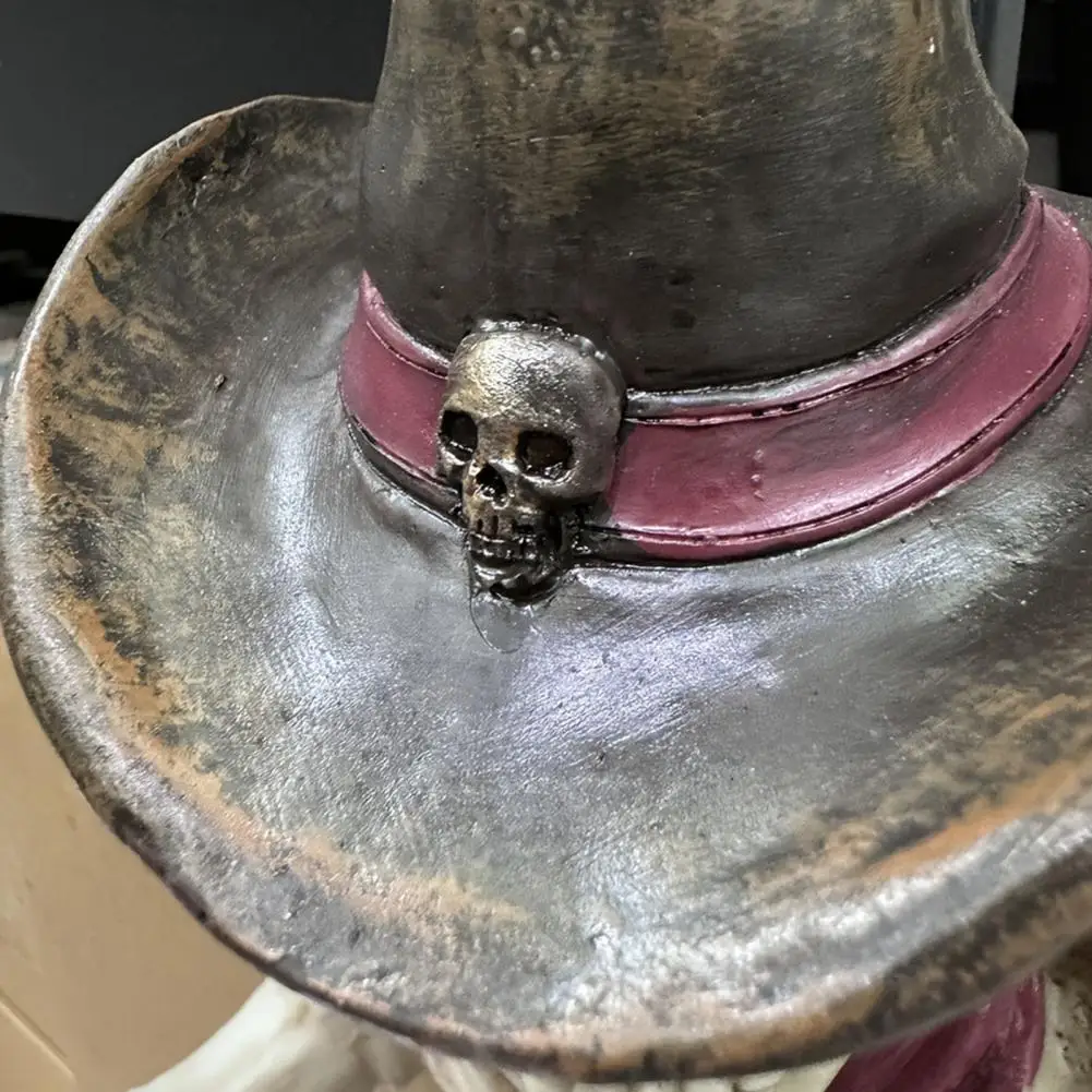 Resin Paper Roll Holder Halloween Skeleton Toilet Paper Holder Cowboy Resin Bathroom Wall Mount Paper Towel Roll Dispenser