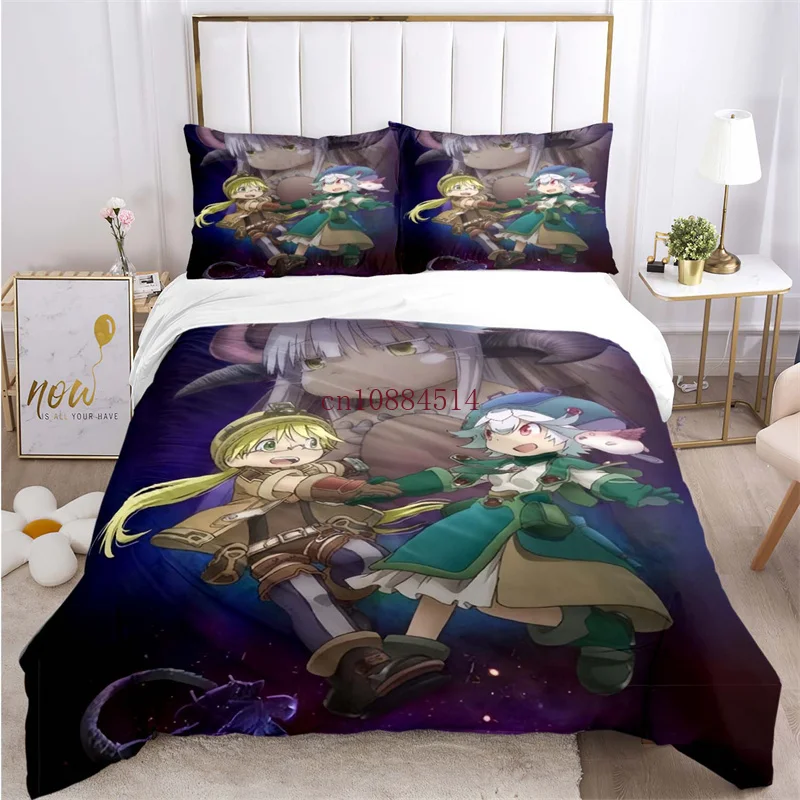 

M-ade In A-byss Cartoon Logo Couette 220x240 Duvet Cover Sets Printed Bedding Set Double Queen King Size,Bettbezug