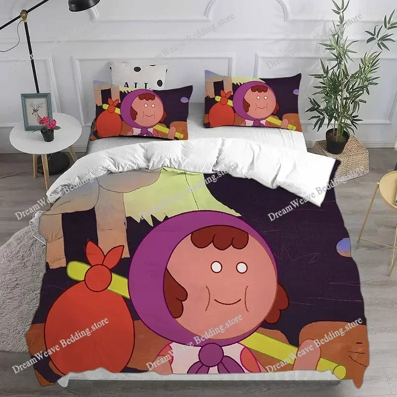New Cartoon Midnight Gospel Anime Bedding Sets Comforter Quilt Bed Cover Duvet Cover Pillow Case Kids Adult Size Home Textile
