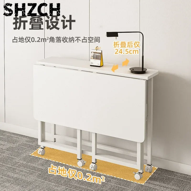 Folding Bedside Table Portable Space Saving Small Desk for Home Computer Study Lazy Bed Tray Use