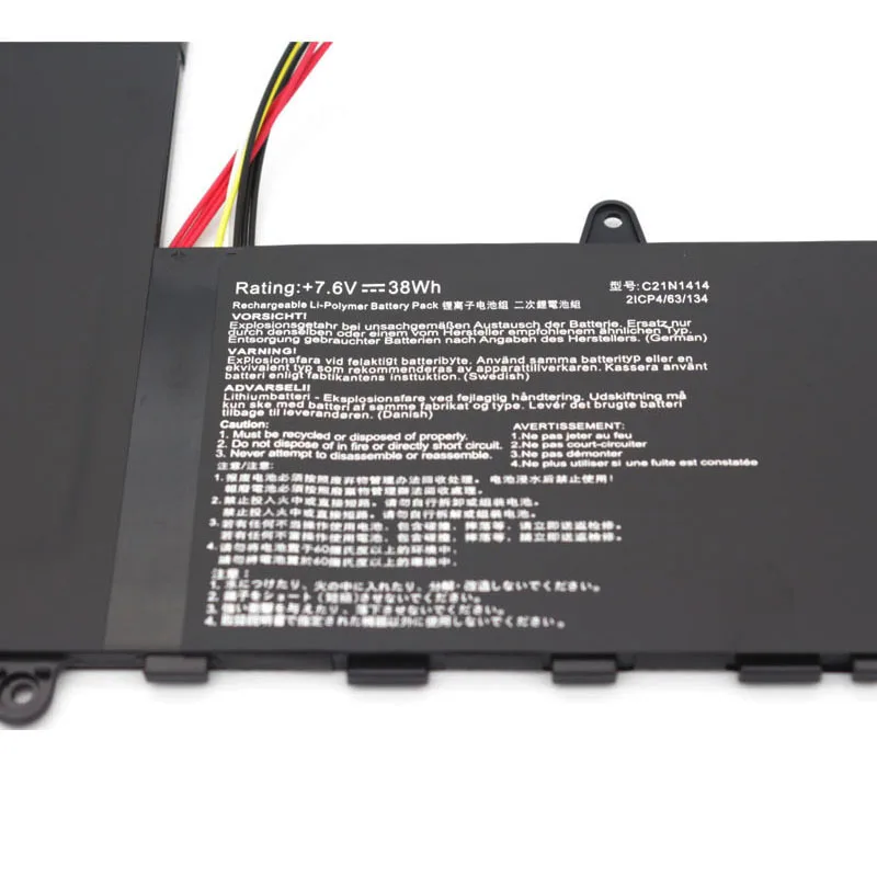 JCLJF 7.6V 38WH C21N1414 Laptop Battery For ASUS EeeBook X205T X205TA X205TA-BING-FD015B 11.6