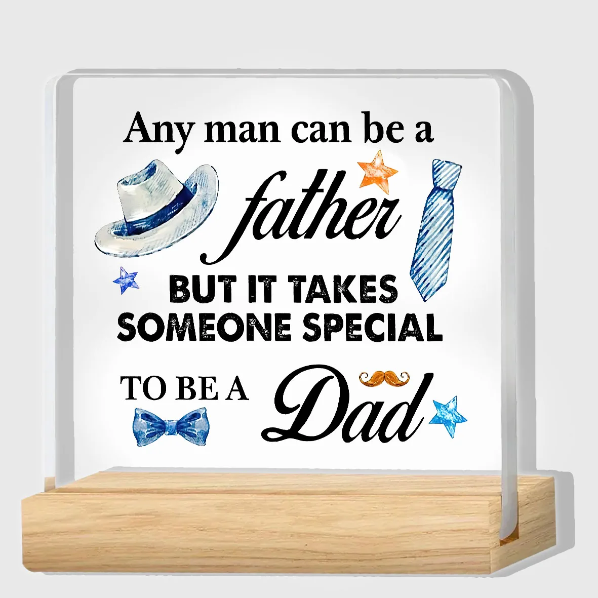 Dad Gifts From Daughter Son Wife, Gifts for Father Birthday Christmas Father's Day, New Daddy Gift Ideas, Dad Clear Acrylic Sign