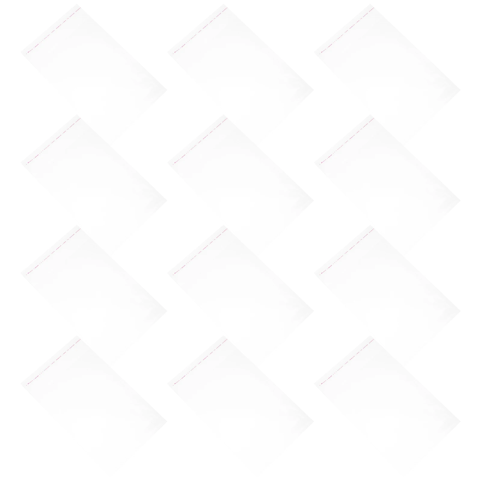 

100pcs Self Adhesive Storage Bag Clear Transparent Jewelry Envelope Flat Sealing Clothing Packaging Book Plastic Storage Bag