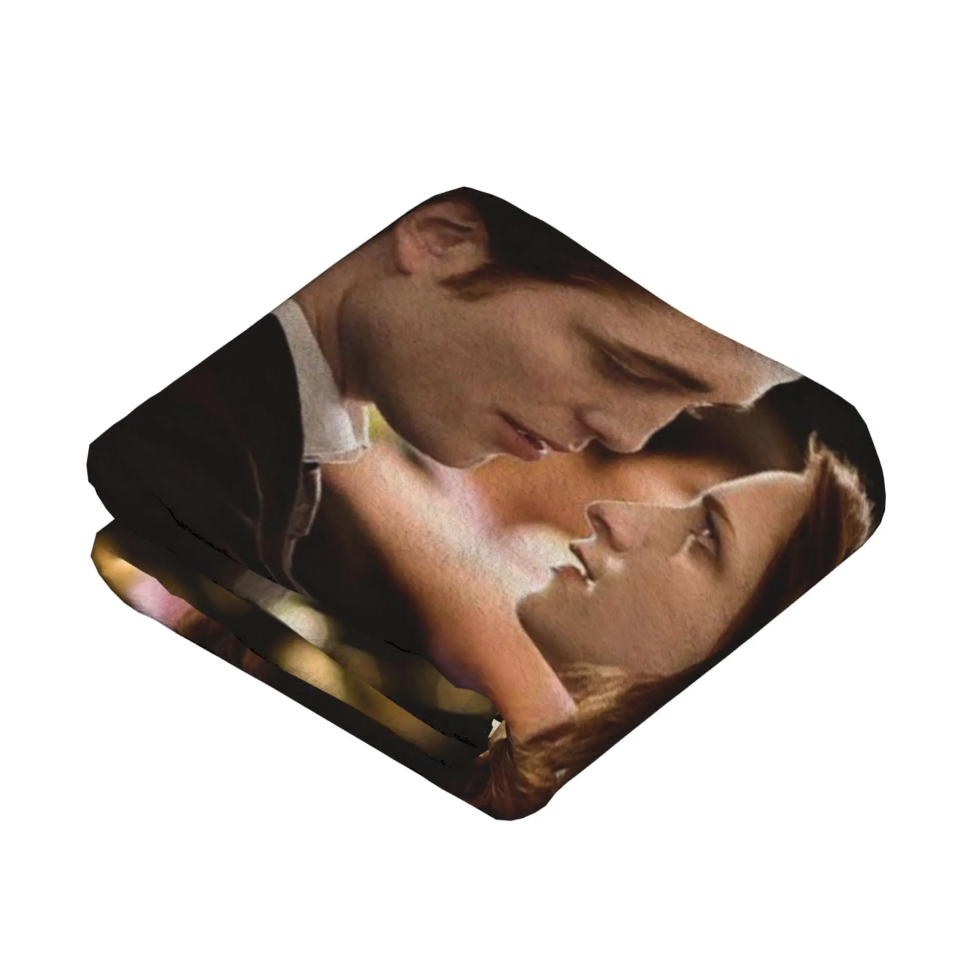 Edward Bella Flannel Blankets The Twilight Saga Customized Throw Blankets for Home 150*125cm Plush Thin Quilt