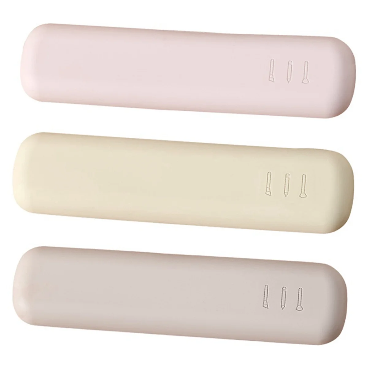 ABJS Дорожный держатель для кистей для макияжа, силиконовый портативный держатель для косметических кистей для лица с защитой от падения, мягкие и элегантные инструменты для макияжа