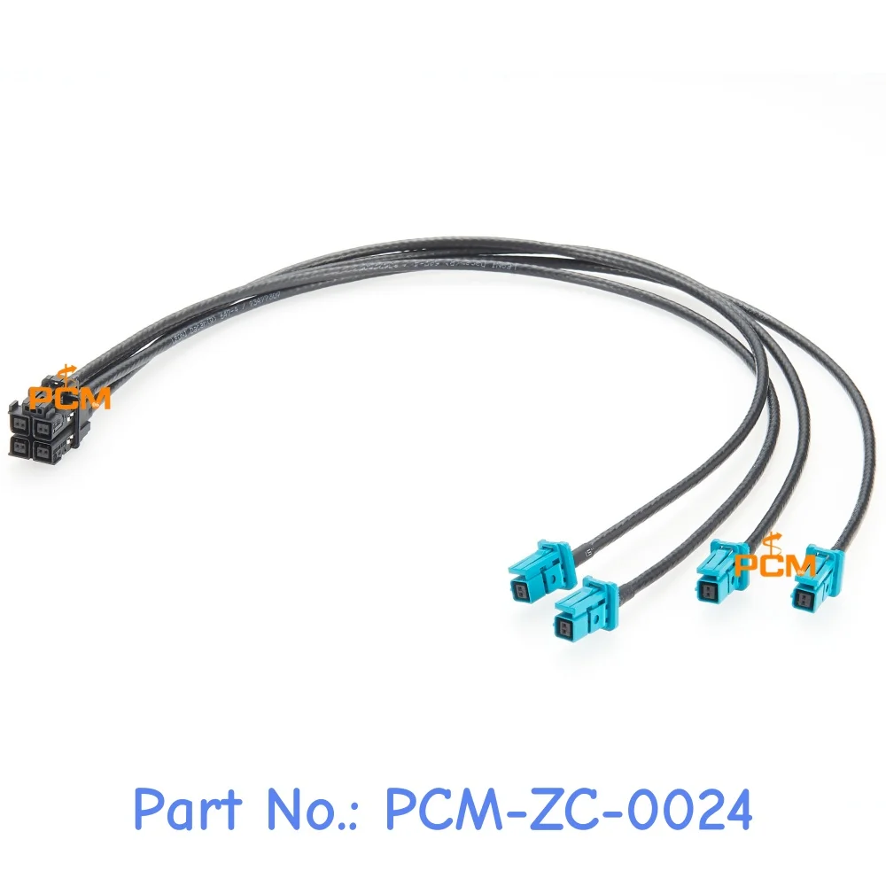 4 in 1 MATEnet Gigabit Automotive Ethernet Cable with Original TE MATEnet Automotive Ethernet Connectors 2394102-1 to 2302510-9