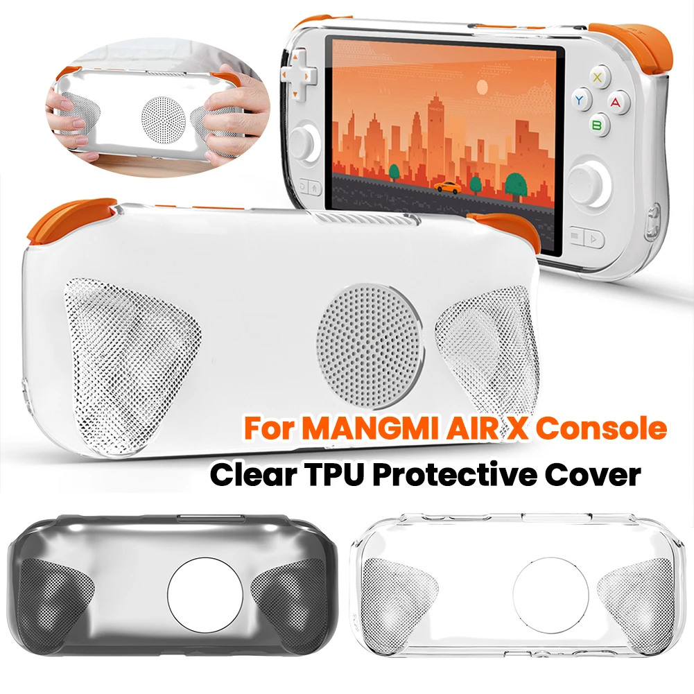 Klare TPU-Schutzhülle, ergonomischer Griff, Schutzhülle aus TPU, transparente Schutzhülle für die MANGMI AIR X Gaming-Konsole