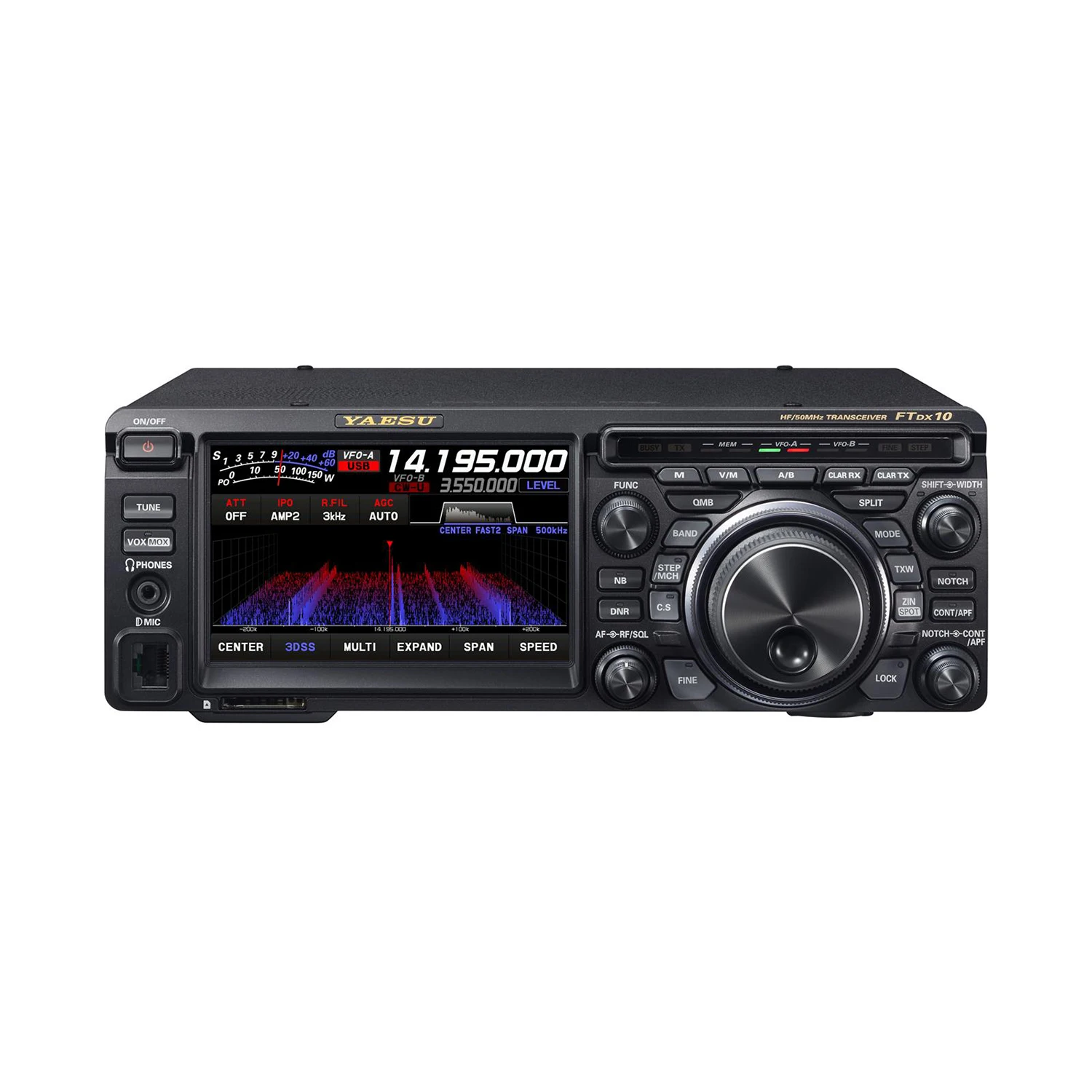 Yaesu FTDX10 DX 10 Compact 50 MHz 100W SDR Ricevitore Ricetrasmettitore HF Walkie Talkie per autoradio montato su veicolo per la comunicazione