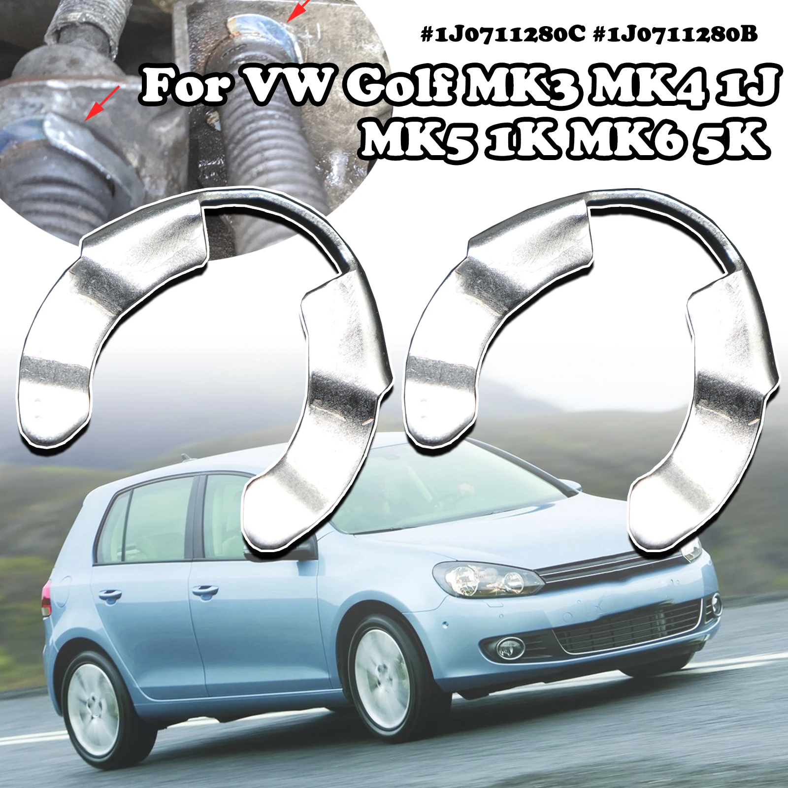 Gearshift Cable Retaining Lock Washer For VW Golf MK3 MK4 1J MK5 1K MK6 5K Gear Shifter Selector Cables Locking Clip 1J0711280C