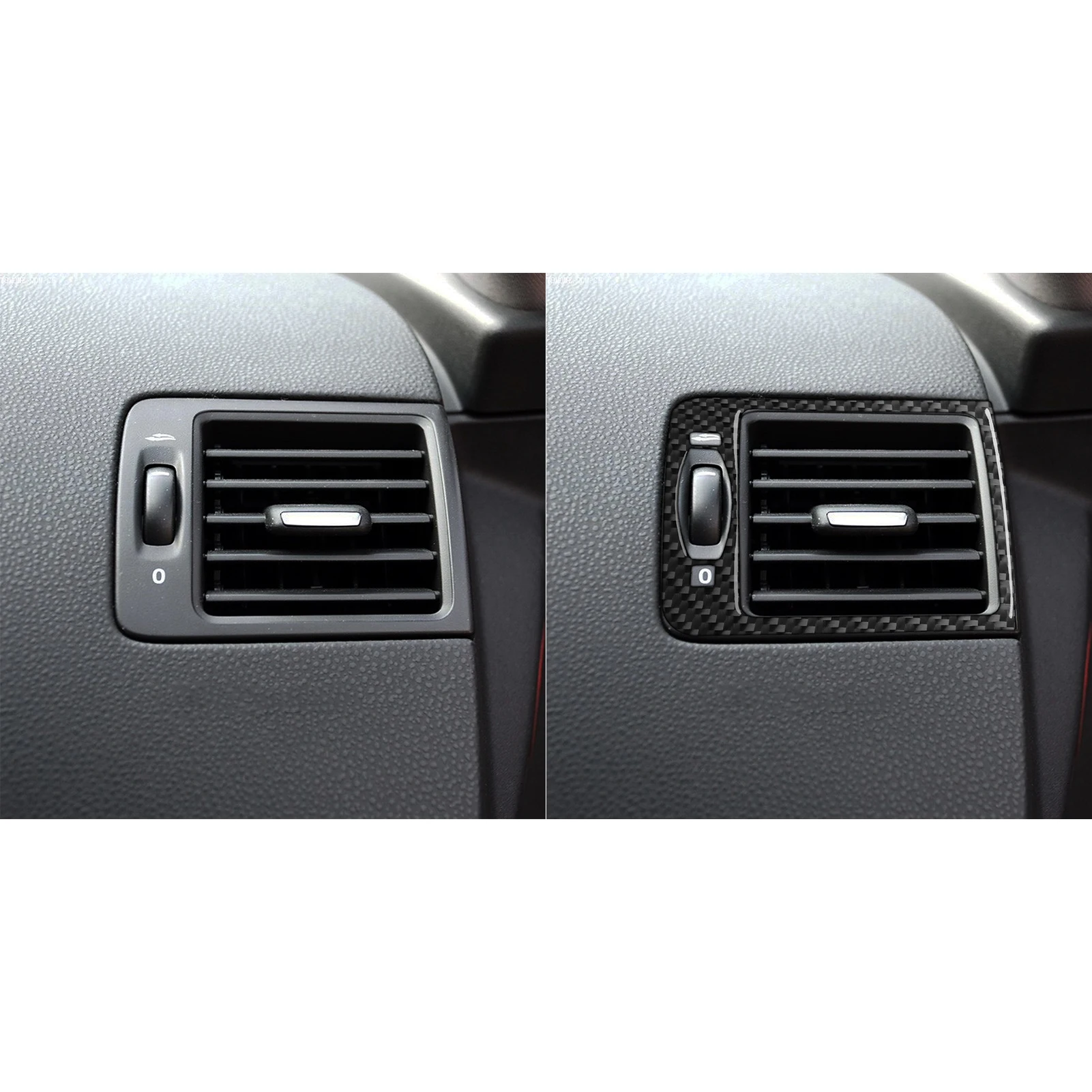 For Volvo S40 V50 2004-2011 C30 2006-2013 Carbon Fiber instrument Both Sides Air Outlet Vent Panel Cover Car Accessories Sticker view 4