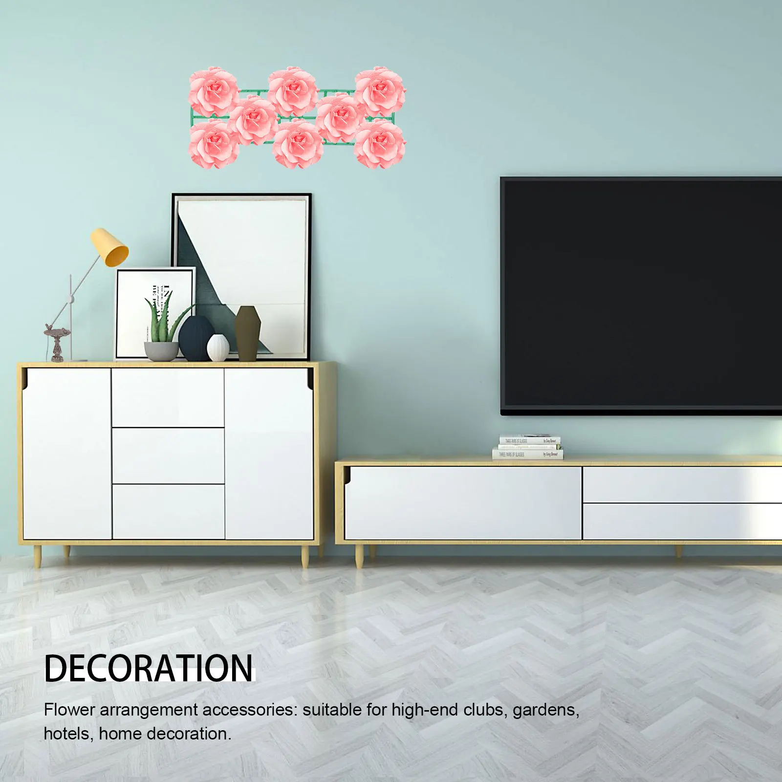 

6pcs Arrangement Fixer For Wedding Party Supplies Plastic Holder Shelf Grid Flower Arranging Flower Arrangement Tool Tool