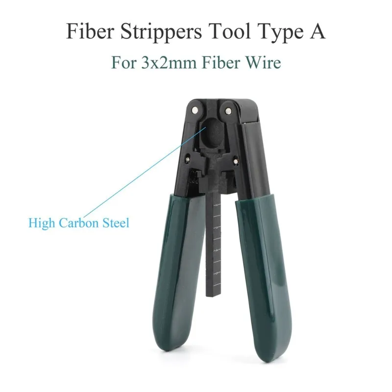 [B24B!】 Metal Stripper For Fiber Optics- Multi-Size Cable Cutter With 3 Holes For 1-For 2-Core 2X3mm Drop Cables