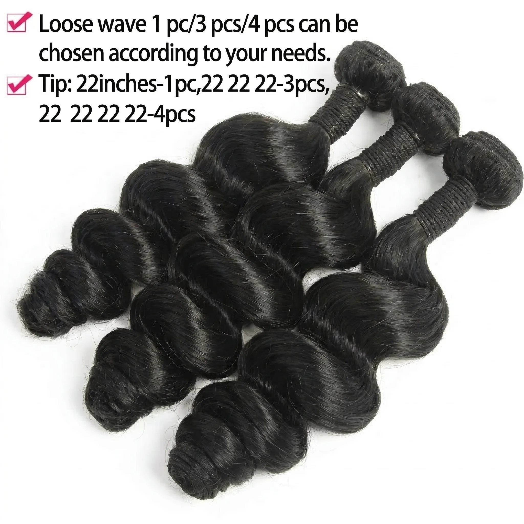 100% Quality 16A Loose Wave Bundles Human Hair 26 28 30 32 Inch Unprocessed Virgin Raw Hair Brazilian Loose Deep Wave Human Hair Bundles Extensions image 3