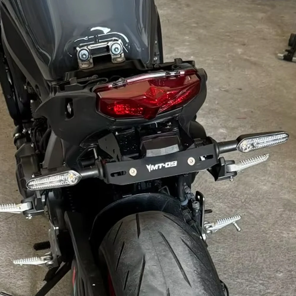 

2023 2024 Motorcycle Tail Tidy Fender Eliminator LED Light License Plate Holder For Yamaha MT-09 MT09 MT 09 SP MT09SP 2021 2022