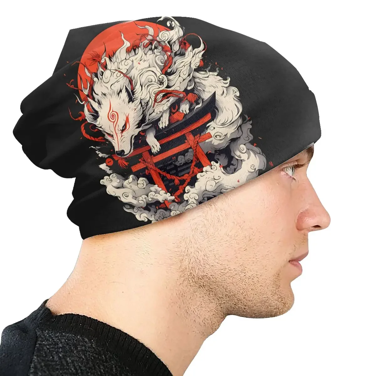 Berretti Skullies cappelli moda Okami cappellini a vita bassa con cofano sottile cuffie da uomo da donna