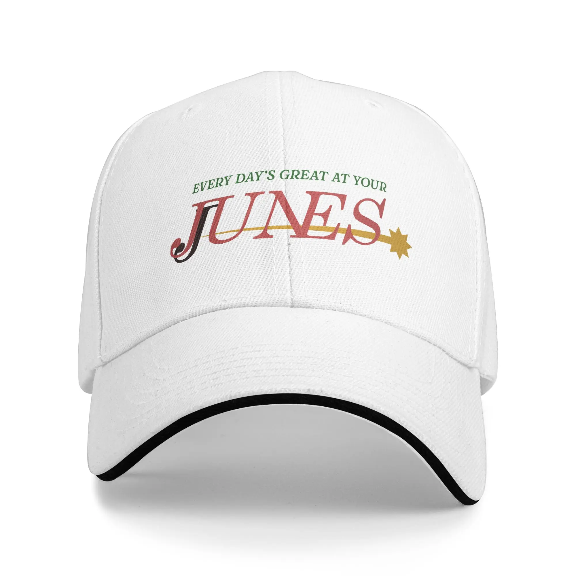 Junes Every Day's Great Sandwich Baseball Caps Classic All Seasons Supermarket Game Snapback Hat Unisex Activities Adult Hats