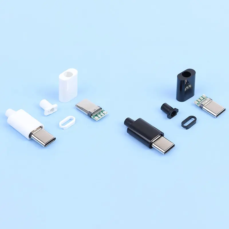 2Set Type-C Mirco USB 3.1 High Current Fast Charging Connector Male Plug DIY Repair Accessories