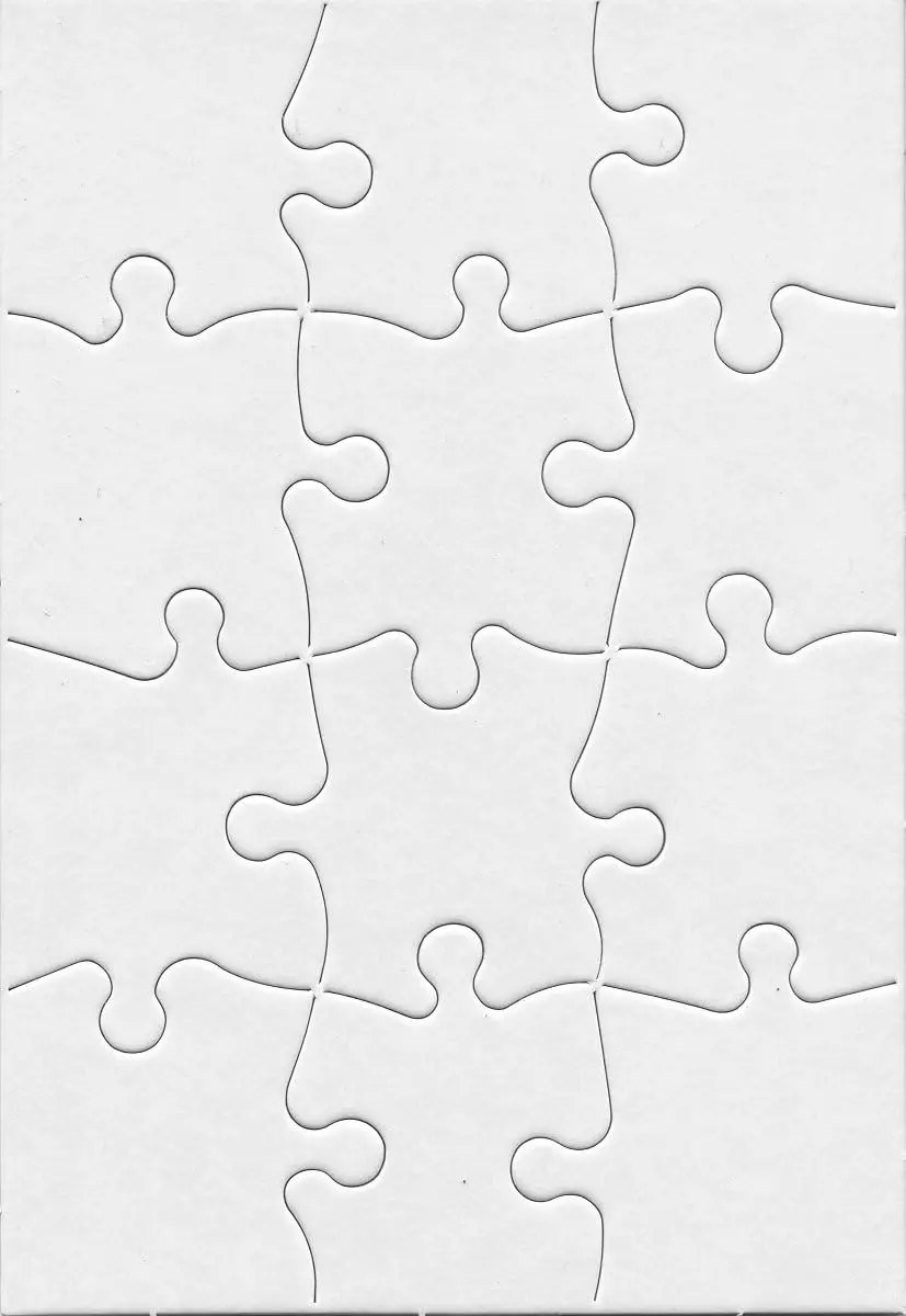 

100 Blank Jigsaw Puzzles - 5.5 x 8 Inch, 12 Pieces Each - Hygloss DYI Party invites, Perfect for Decorating, Kids' Activities, A
