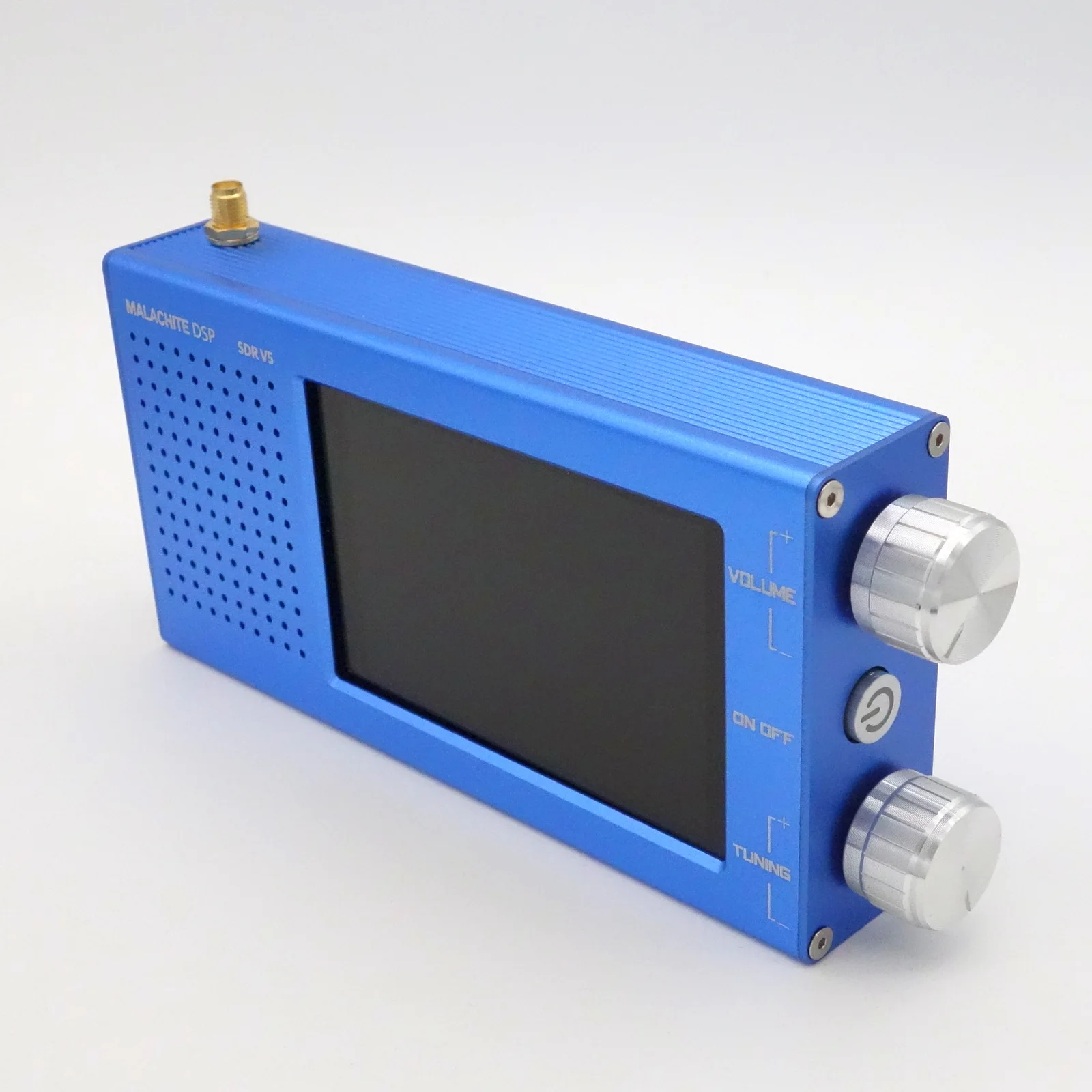 Receptor de radio V5 de malaquita Dsp Sdr 1.10d con placa opcional de metal 5000mah Am Cw Ssb Nfm Wfm