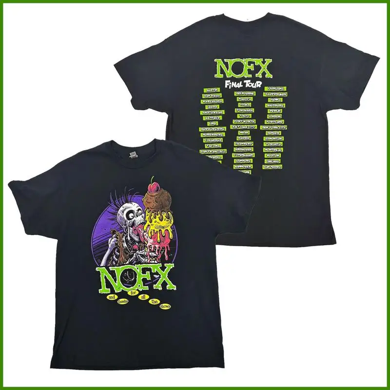 

РАСПРОДАЖА NOFX Final Tour Спасибо за все шоу Черная футболка