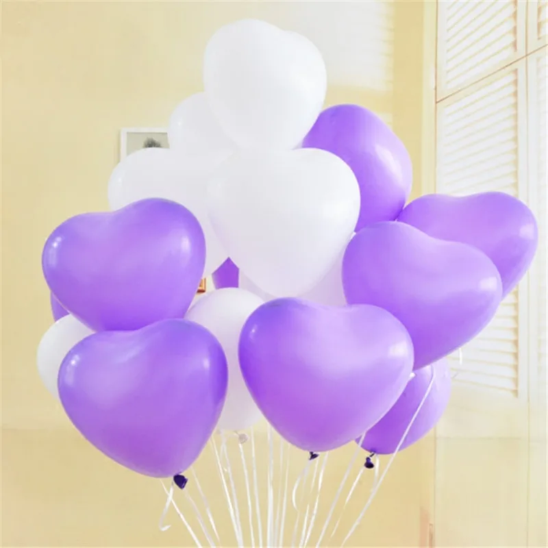 10/20pcs 2.2g white heart-shaped latex balloons for wedding wedding birthday party decoration inflatable helium balloons