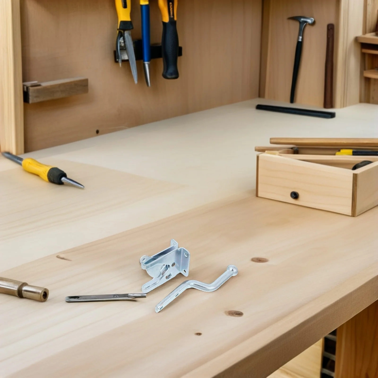 

Heavy Duty Fence Gate Latch Metal Lock For Outdoor Farm Barn Wood Metal Vinyl Gates Spring Loaded Cable Pull Ring Fence