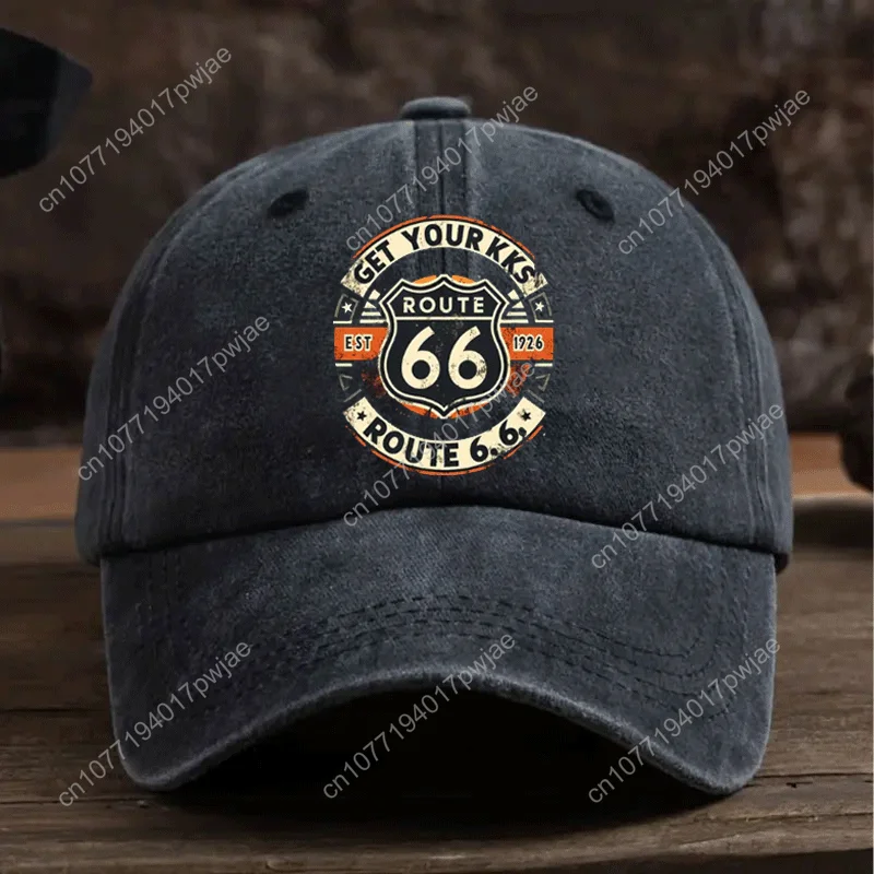 [Gorra de beisebol] 1 boné de beisebol com estampa ajustável tamanho 66, chapéu vintage para pai, casual ao ar livre
