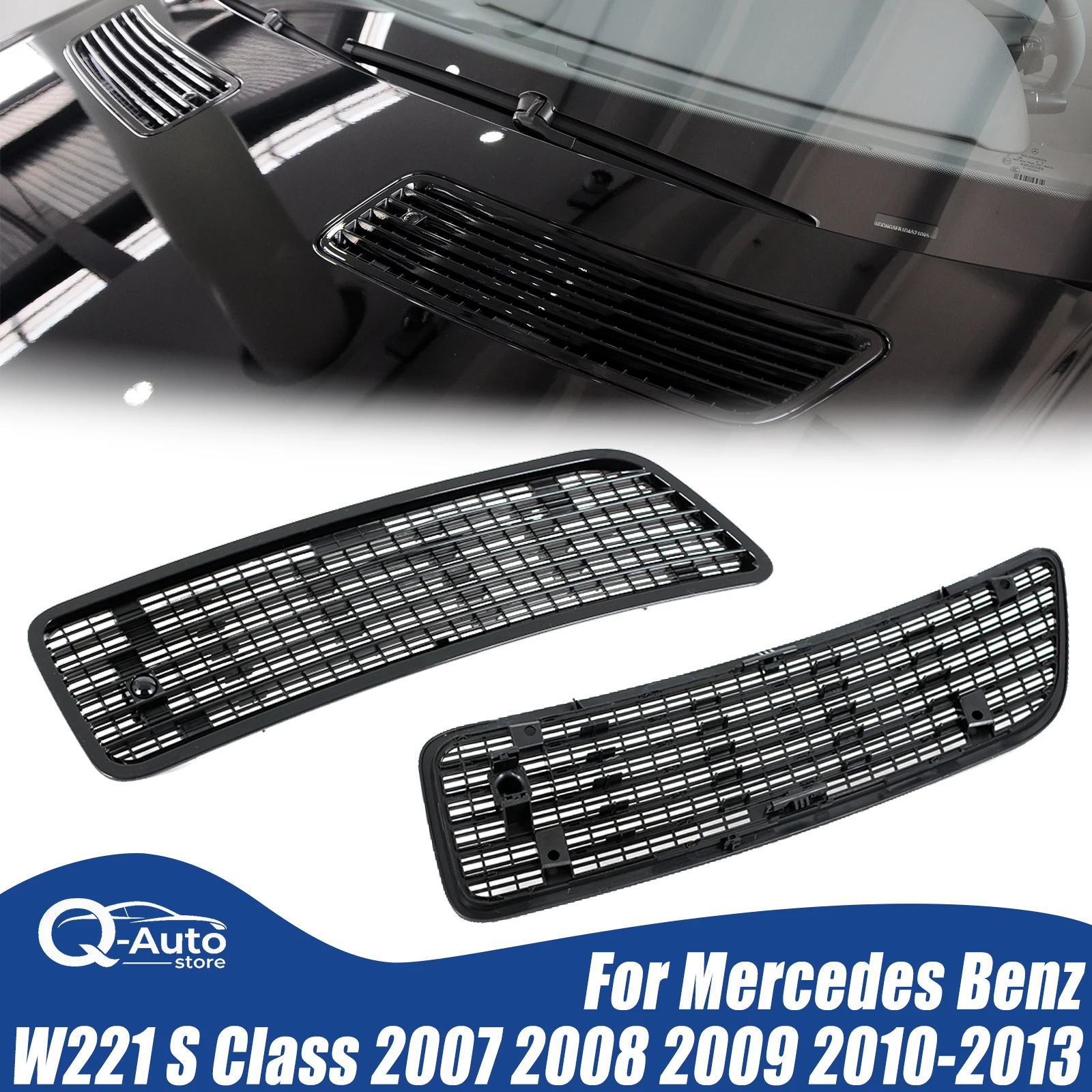 2218800205 2218800305 Car Front Driver Hood Air Vent Grille Cover Trim For Mercedes Benz W221 S Class 2007 2008 2009 - 2013