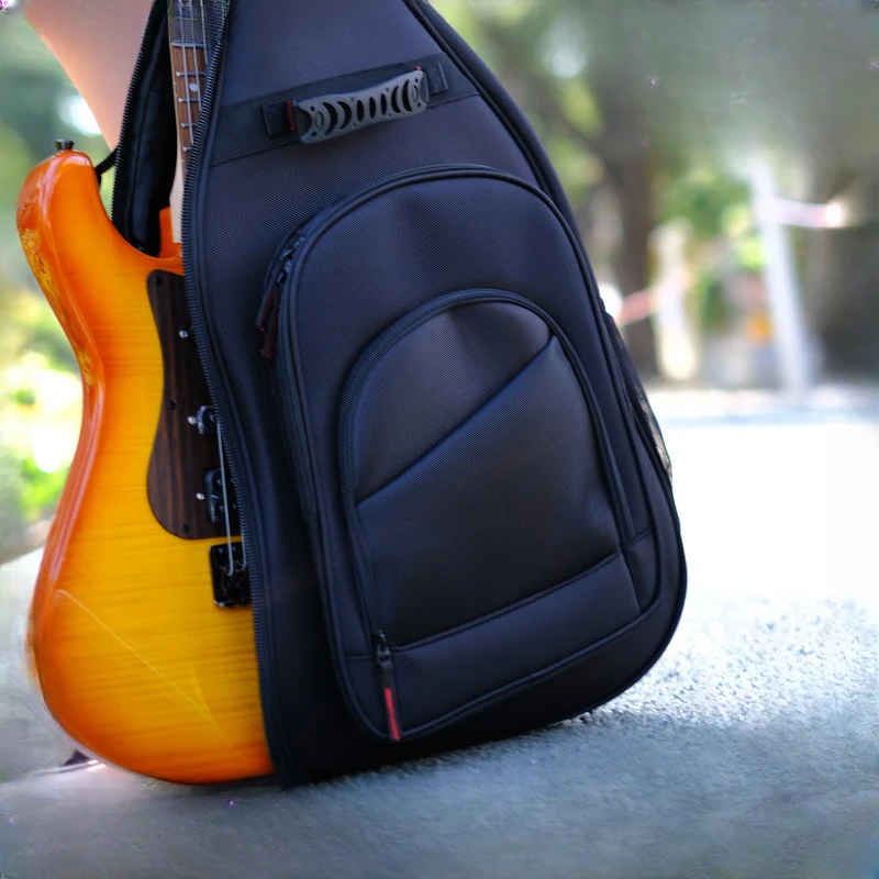 Guitar Case 41 inch Thick Waterproof Shoulder Portable Universal Electric Guitar Basswood Guitar Case