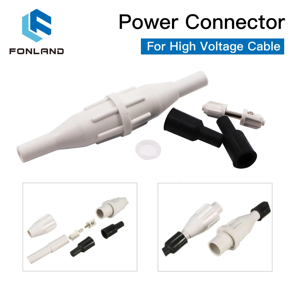 FONLAND High Electricity Adapte Laser Power Connector for High Voltage Cable For CO2 Laser Tube