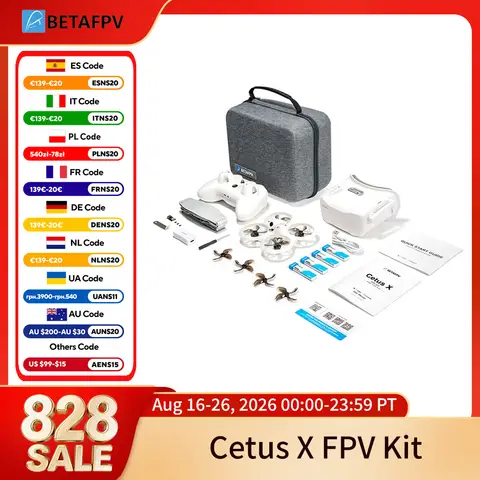 BETAFPV Cetus X FPV Kit Quadcopter sem escova