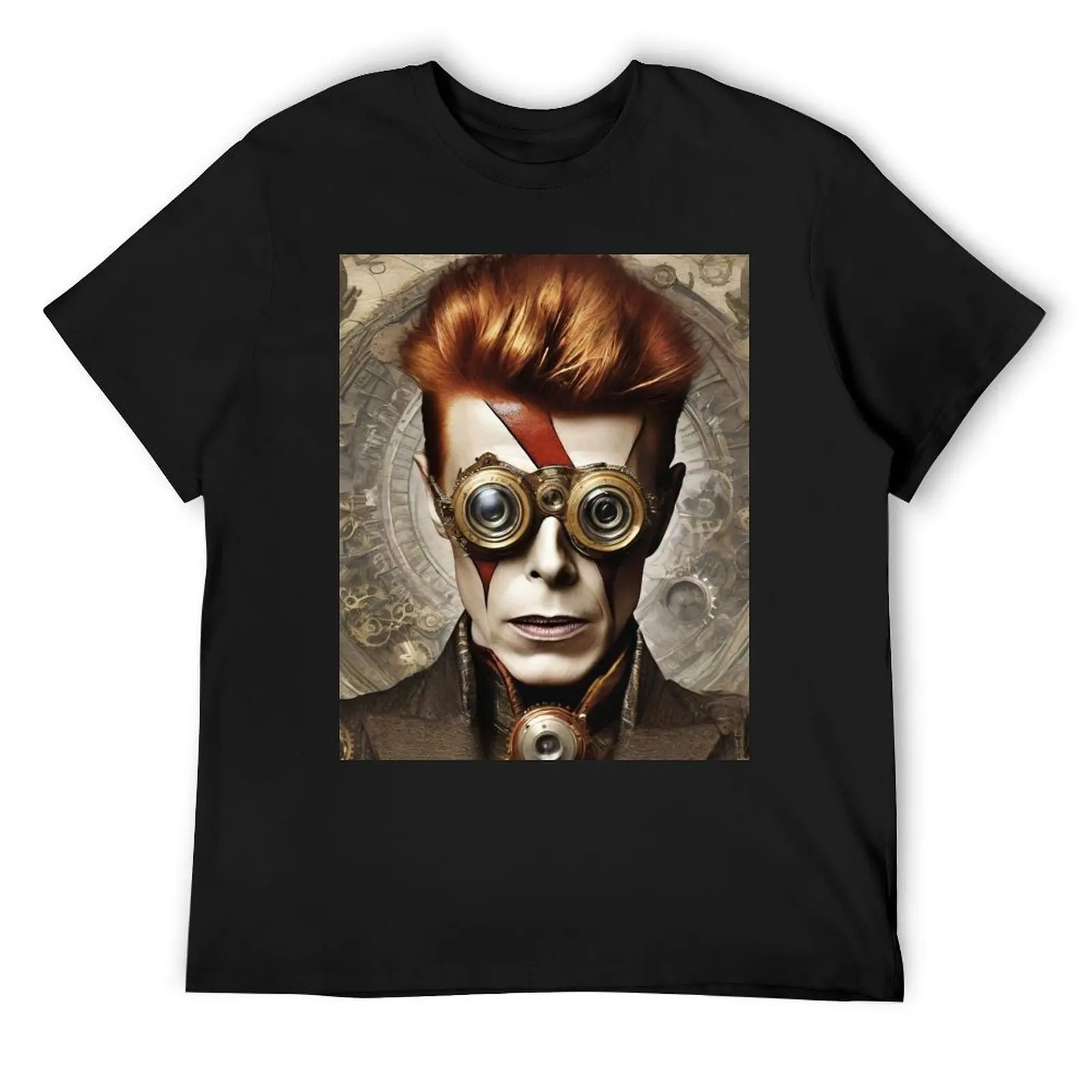 

Steampunk Bowie T-Shirt oversize t-shirts man korean fashion funny gifts man t shirt t shirt men 100℅ cotton