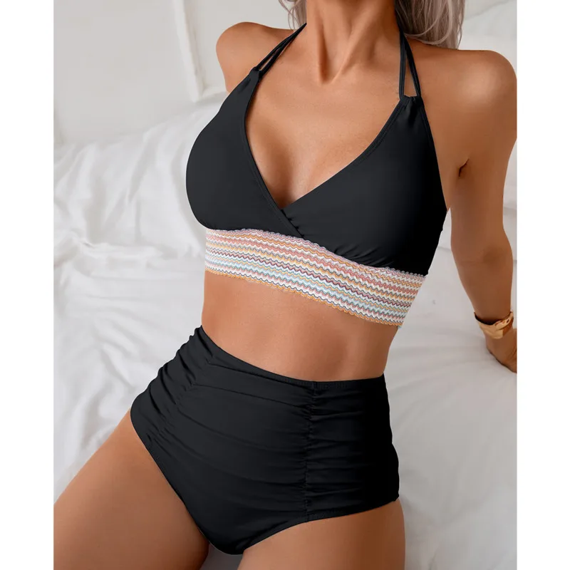 Abdeckung Bauch Sexy Bikinis Badeanzüge Frauen Bademode Push-Up Weibliche Strand Schwimmen Tragen Badeanzüge Hohe Taille Bikini Set Pool Badende