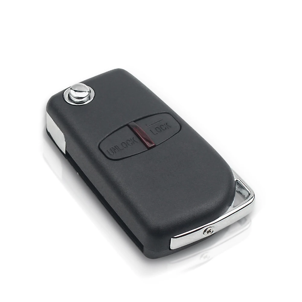 KEYYOU Car Modified Flip Remote Key Shell Case 2/3 Buttons For Mitsubishi Lancer EX Evolution Grandis Outlander Right/Left Blade