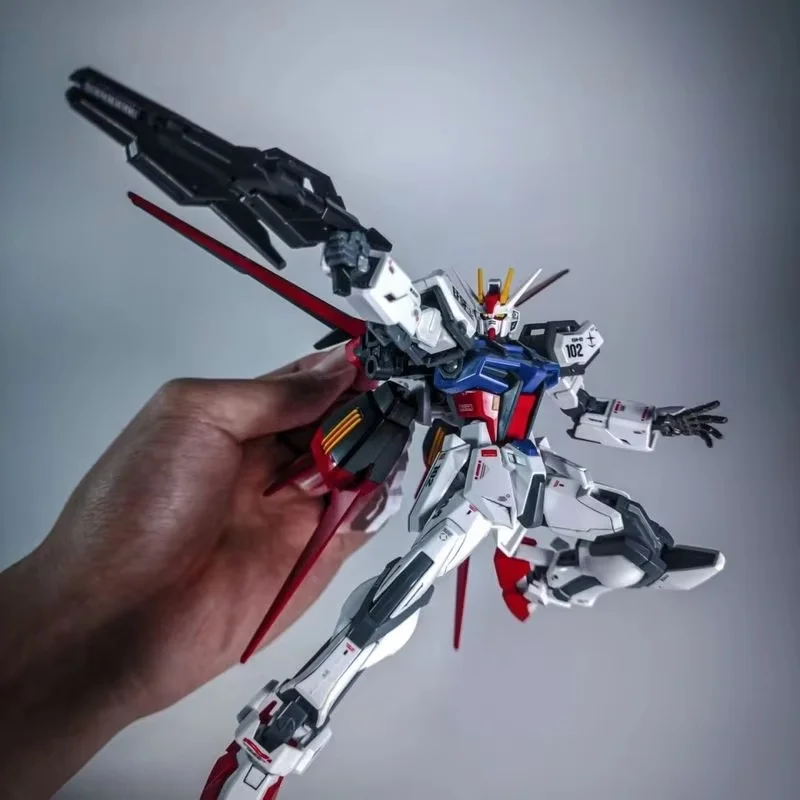 HG 1/144 Strike Dog Fighter GAT-X105 Mech Assembly Model Kits Action Figures Boy Toys Desktop Decoration Gifts Collectible
