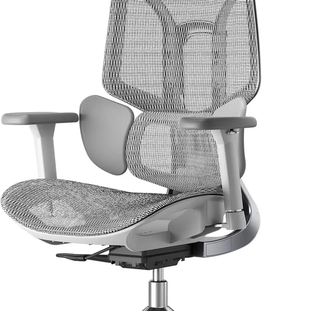 

Эргономичное офисное кресло Air, большое и высокое офисное кресло — с 3-зонной динамической поясничной опорой, регулируемым 3D-подголовником, 3D-регулировкой