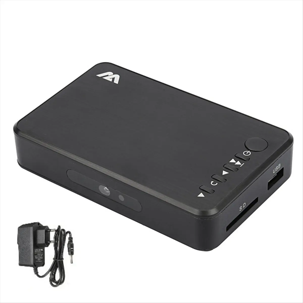 A10I 1080P HD Multimedia Player Video Player 264 AV/VGA Output USB HDD Player for Broadcasting/Advertising EU Plug
