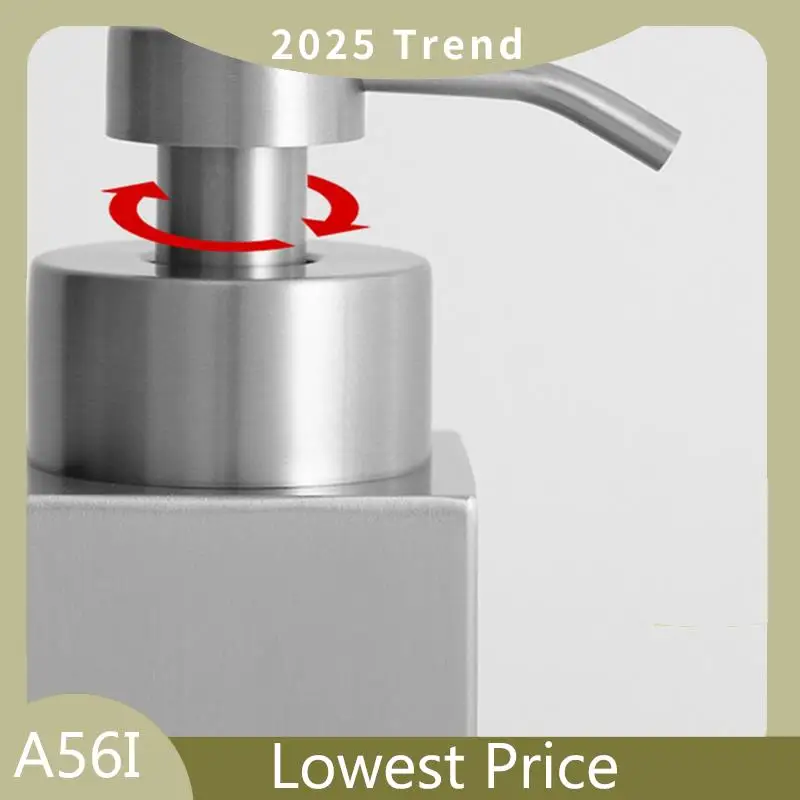

Hot Sale 2X 304 Stainless Steel Soap Dispenser Shower Gel Dispenser Bottle Shampoo Foamer Foaming Bottle Lotion Bottle Silver