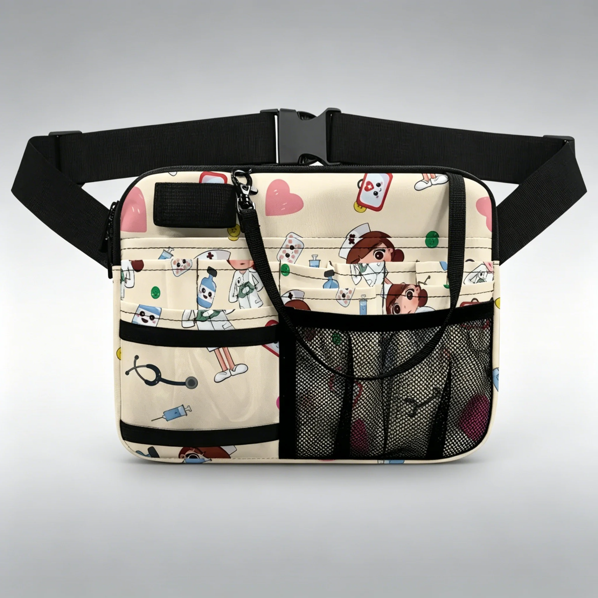 Medical Print Nurse Waist Bag - alternate angle