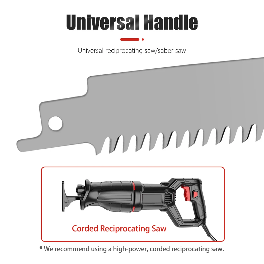 AURWOF 1 قطعة شفرات المنشار الترددية الفولاذ المقاوم للصدأ المجمدة قطع الطعام شفرات المنشار العالمي المجمدة لحوم البقر قطع العظام