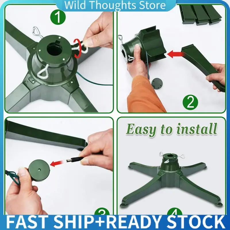 

Вращающаяся подставка для елки, вращающаяся подставка для елки для искусственных рождественских елок, подставка для елки на Рождество, вилка стандарта США-[Qahk]