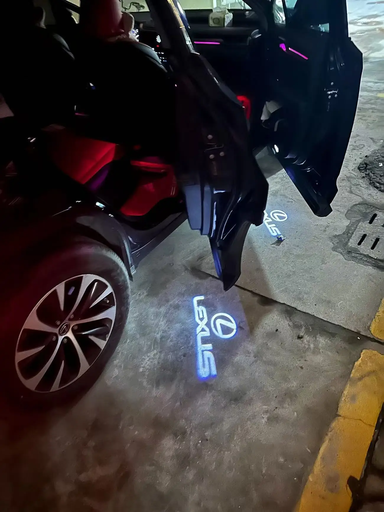 2 قطعة LED سيارة ترحيب أضواء الباب شعار ملحق لكزس F SPORT GX460 Ct200h IS250 ES 220D IS200 Fsport GS GX IS LS LX NX RX #5