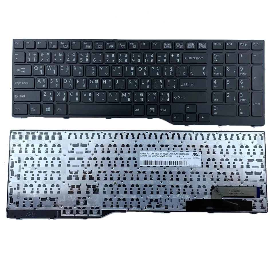 

Thailand Laptop Keyboard For Fujistu CELSIUS H730 H760 H770 H970 Series With Frame US Layout Gray Frame