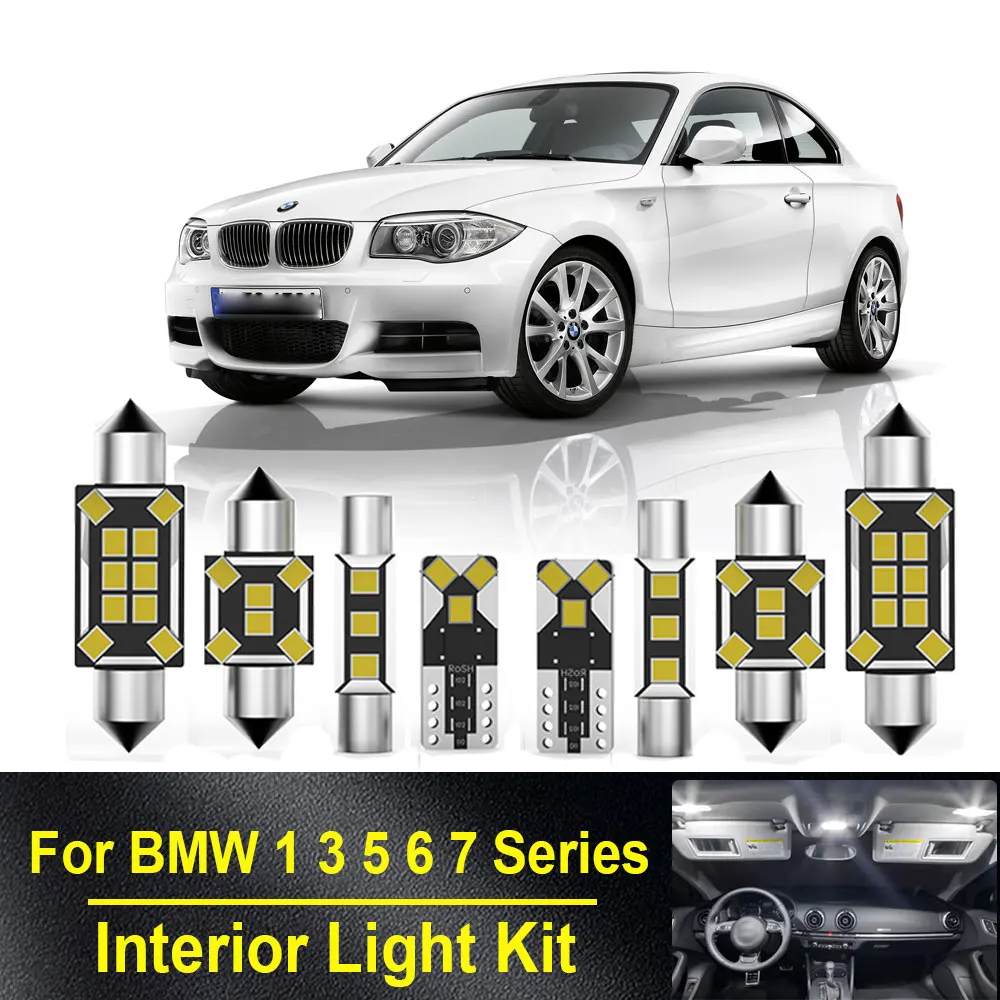 

Комплект светодиодного внутреннего освещения Abright для BMW 1 3 5 6 7 серии E87 E81 F20 E46 E90 E91 E92 E93 E39 E60 E61 F10 F11 E63 F12 F06 E65 E66