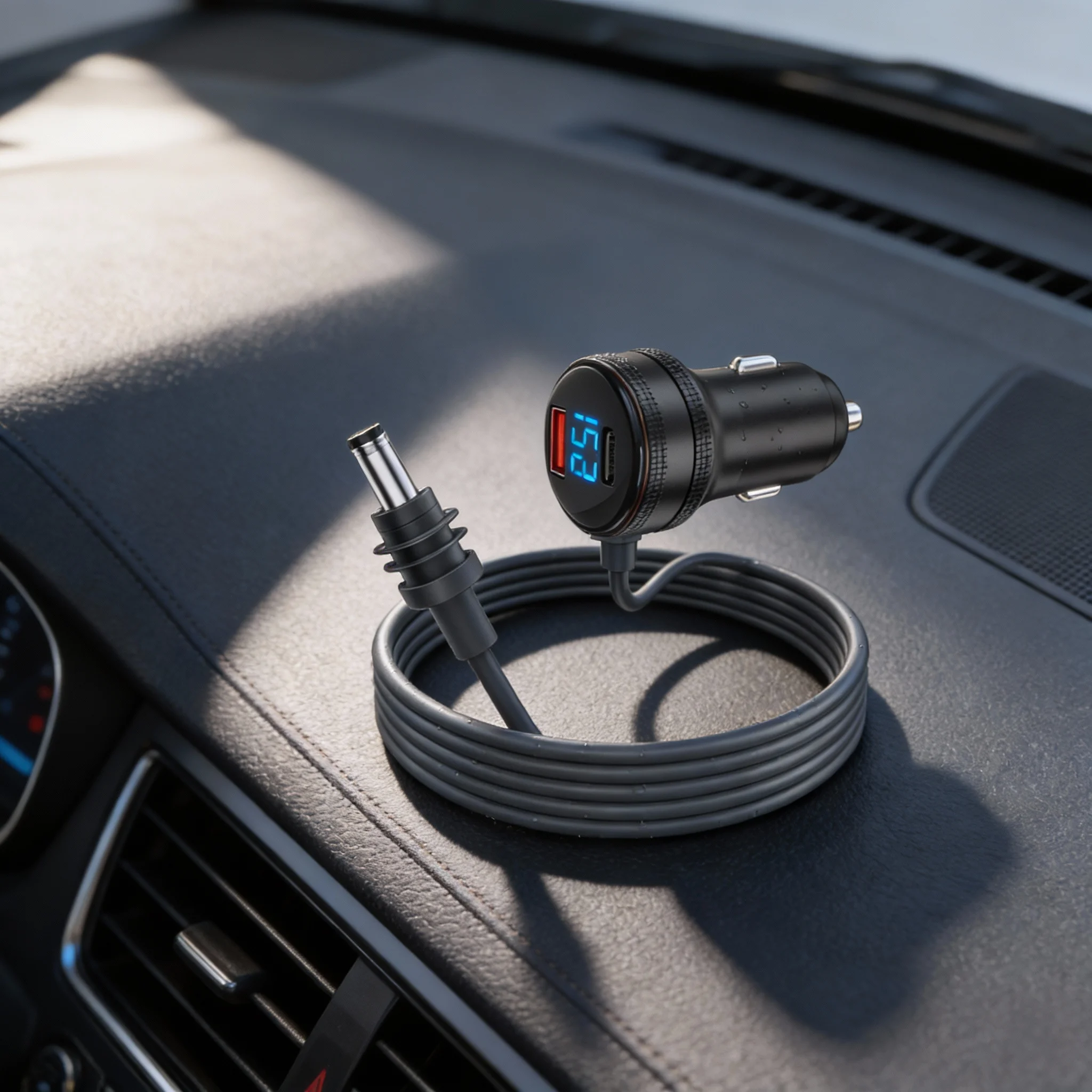 

For Starlink For Mini Power Cable 3/5M 12-24V Cigarrete-Lighter Adapter To DC Power Cable With USB-A Type-C Port Extension Cable