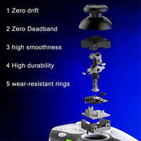 #884S D9 Stretch Grip for Cell Phone Wireless Bluetooth PC for PS3/4, White (White)